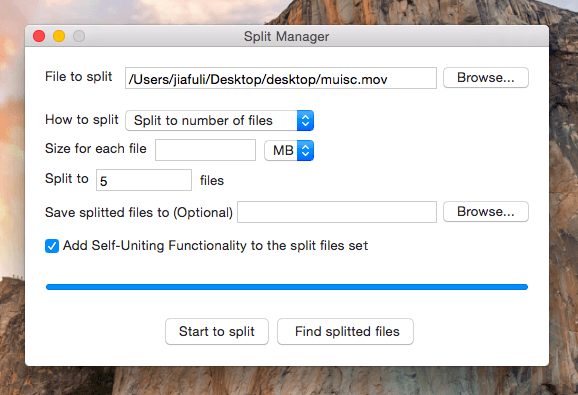 EasySplitMerge Screenshot