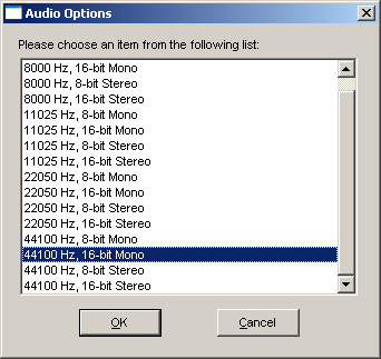 321Soft Screen Video Recorder Audio Options