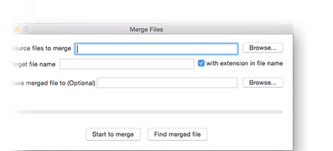 Merge splitted files