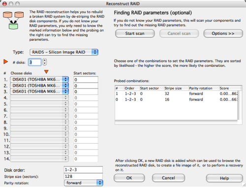 analyze the disks