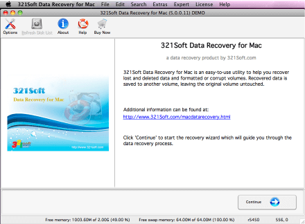 Start external hard drive recovery