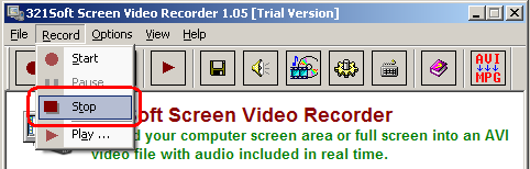 stop recording